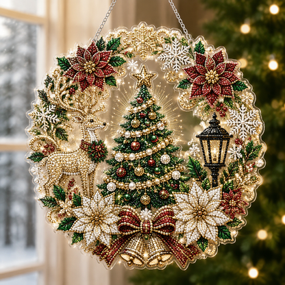 🔥Last Day 49% OFF-🎄Christmas Diamond Art Hanging Ornament Kit