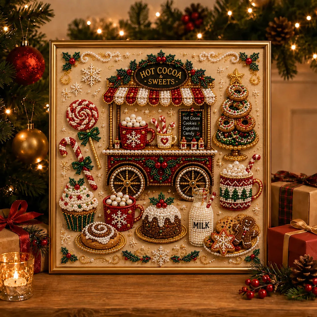 🎄🎅 Premium 3D Pearl Christmas Wall Art Kit