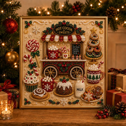 🎄🎅 Premium 3D Pearl Christmas Wall Art Kit