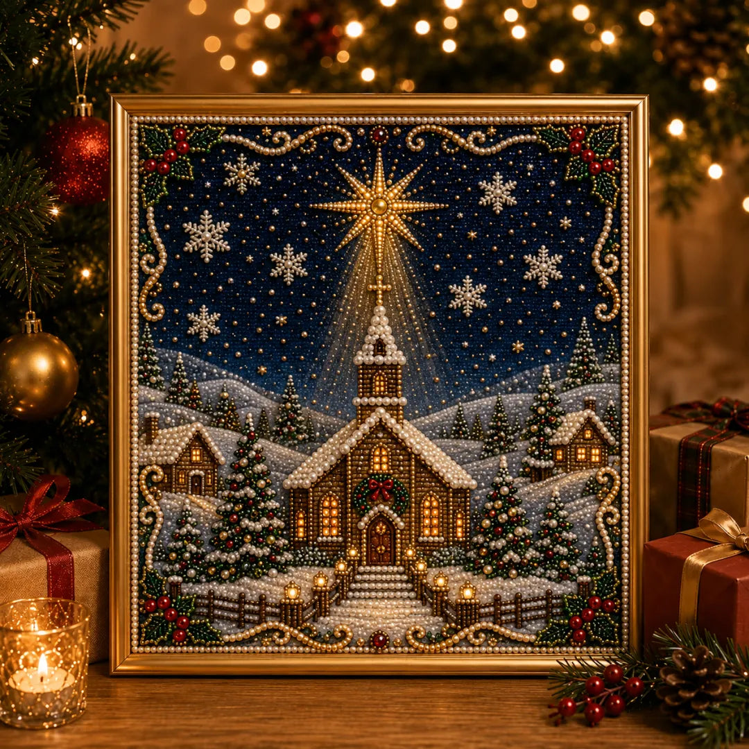 🎄🎅 Premium 3D Pearl Christmas Wall Art Kit