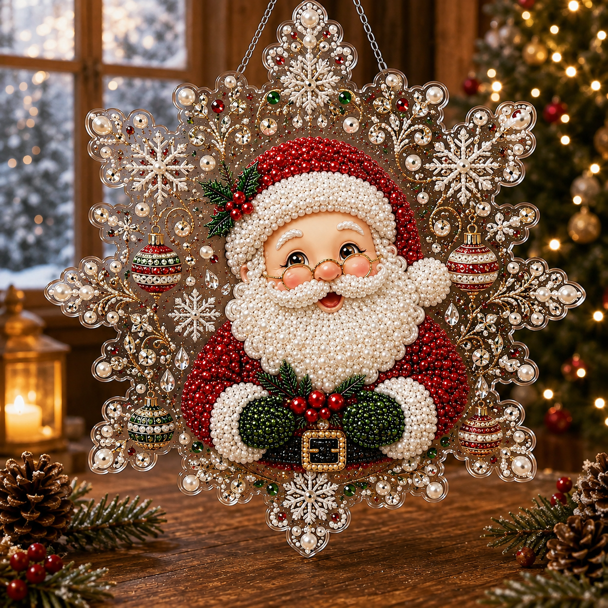 🔥Last Day 49% OFF-🎄Christmas Diamond Art Hanging Ornament Kit