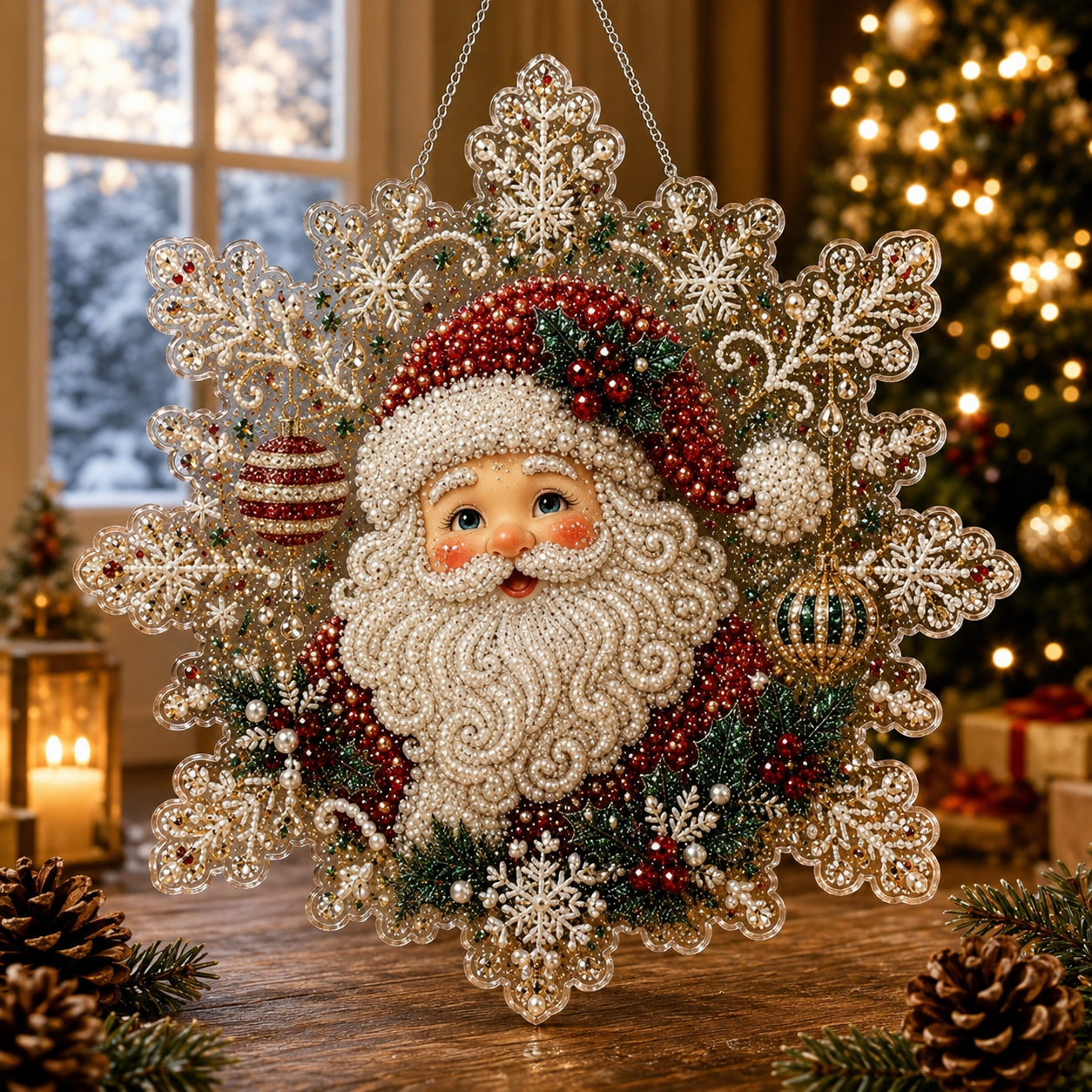 🔥Last Day 49% OFF-🎄Christmas Diamond Art Hanging Ornament Kit