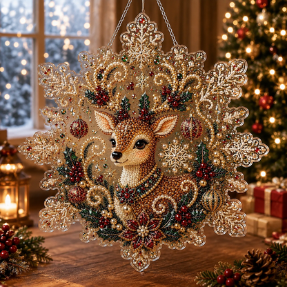 🔥Last Day 49% OFF-🎄Christmas Diamond Art Hanging Ornament Kit