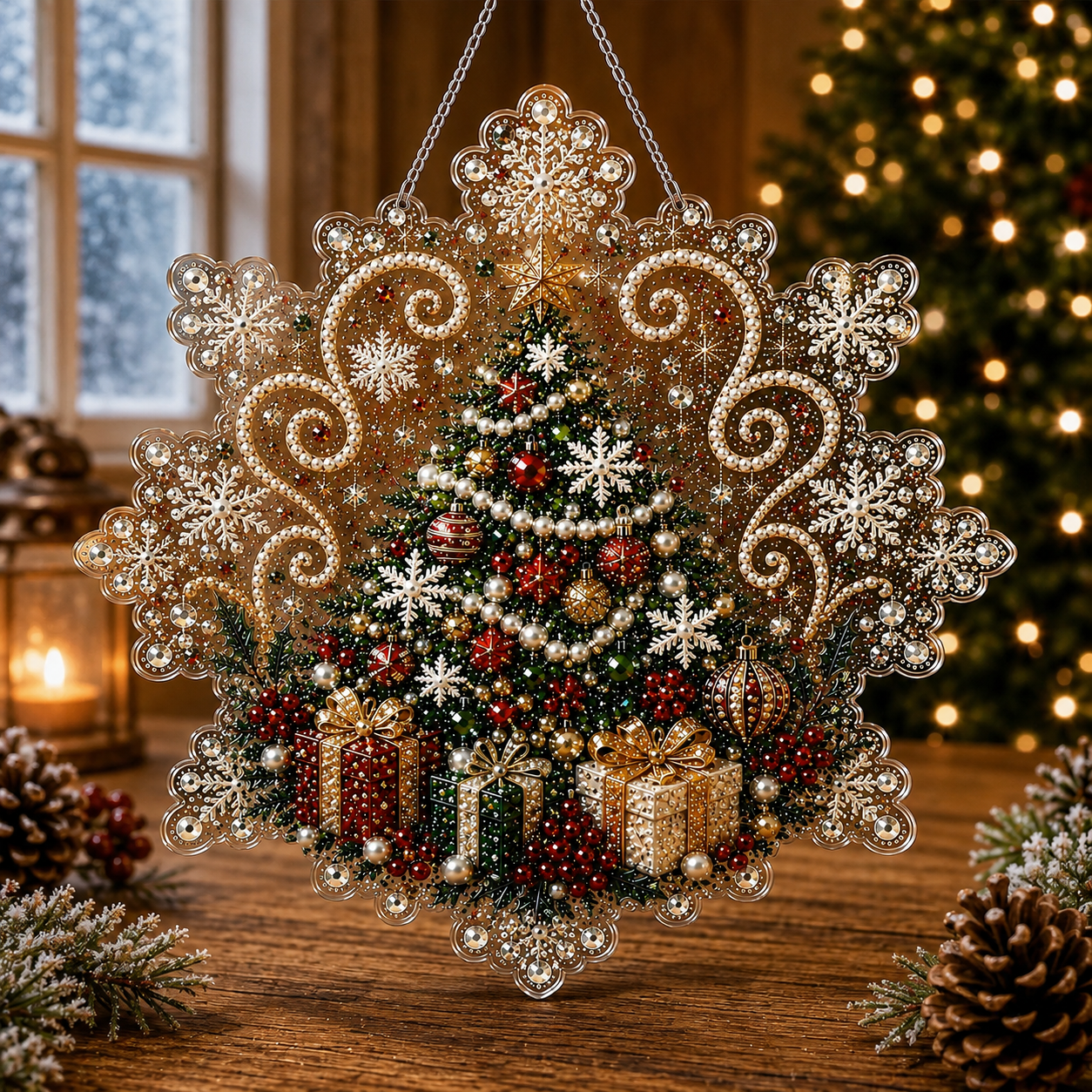 🔥Last Day 49% OFF-🎄Christmas Diamond Art Hanging Ornament Kit