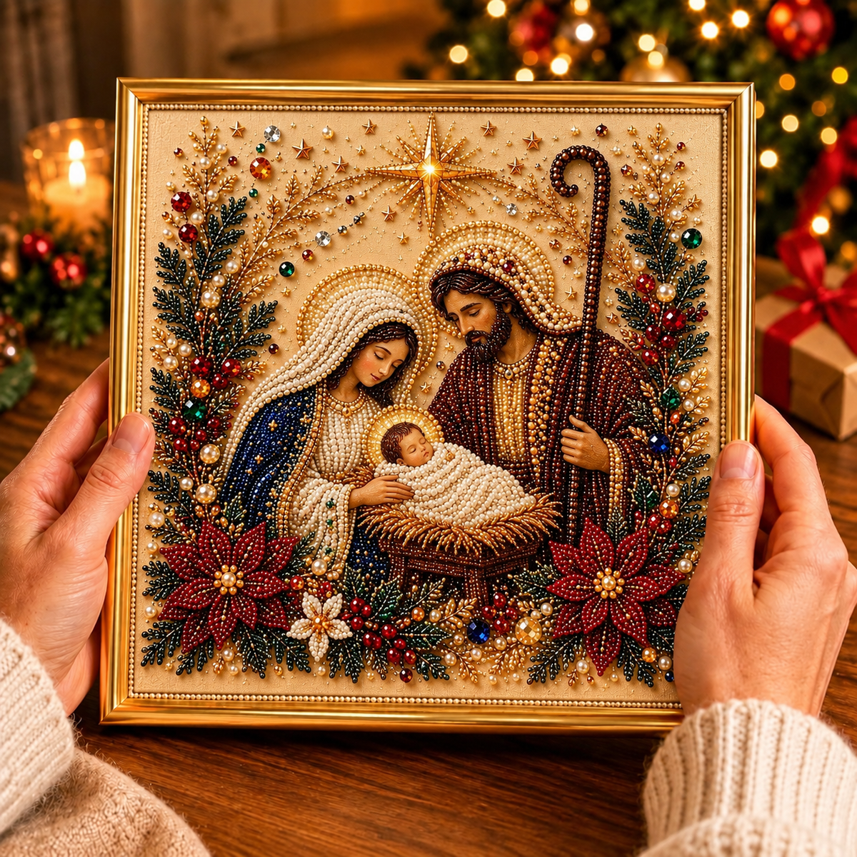 Sacred Nativity Pearl Diamond Painting Kit