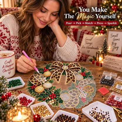Slay Leopard Christmas Suncatcher Diamond Art Hanging Ornament Kit