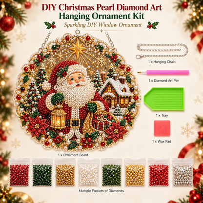 🔥Limited time 70% OFF - 🎅✨DIY Christmas Pearl Diamond Art Hanging Ornament Kit