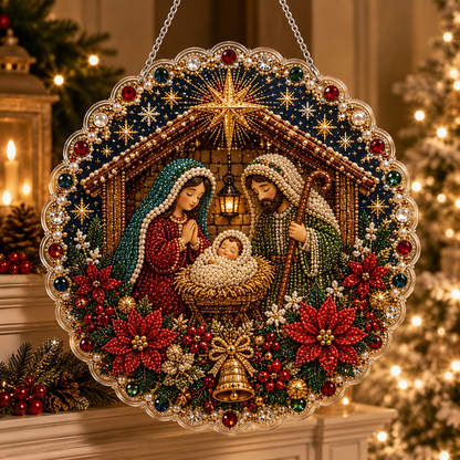🔥Limited time 70% OFF - 🎅✨DIY Christmas Pearl Diamond Art Hanging Ornament Kit