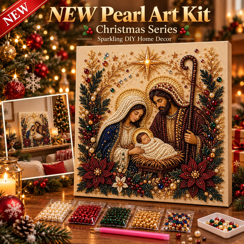 Sacred Nativity Pearl Diamond Painting Kit