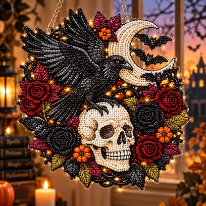 🎃✨ Mystic Halloween DIY Diamond Art Ornament Kit