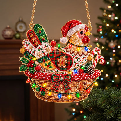🔥 Limited Time 70% OFF - 🎁✨ Christmas Gem Craft Hanging Kit – Sparkling DIY Door Decor