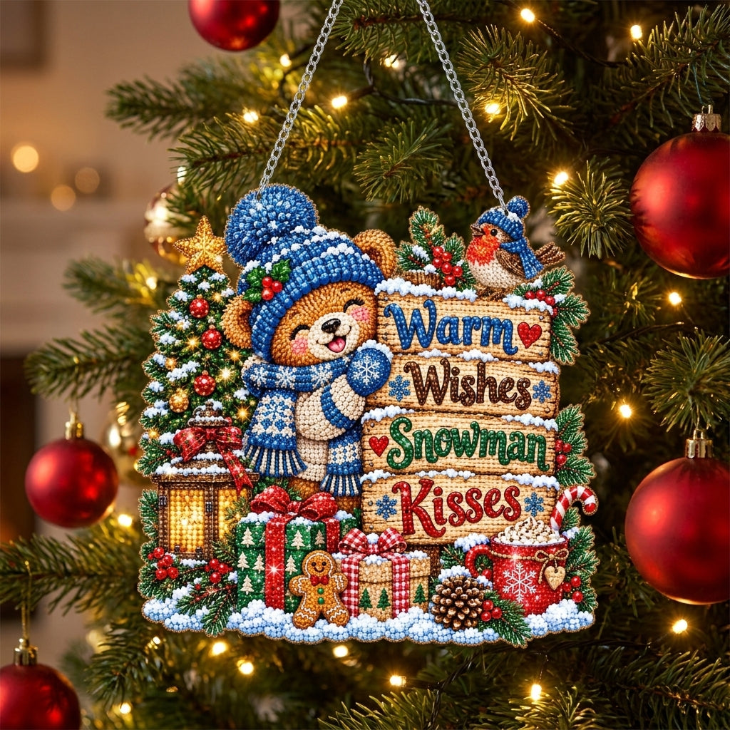 Warm Wishes Diamond Art Hanging Ornament Kit