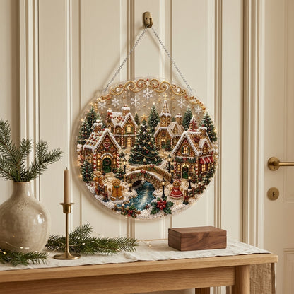 Christmas Village Diamond Art Hanging Ornament Kit
