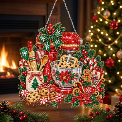Christmas Baking Magic Diamond Art Hanging Ornament Kit