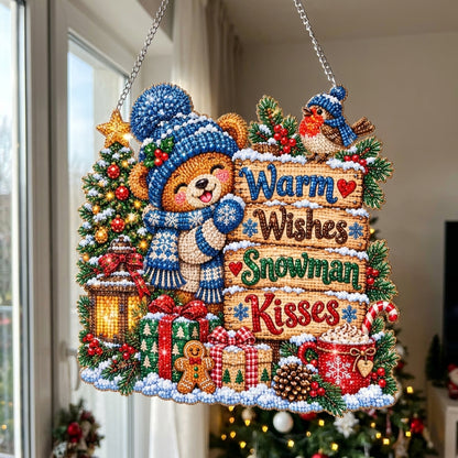 Warm Wishes Diamond Art Hanging Ornament Kit
