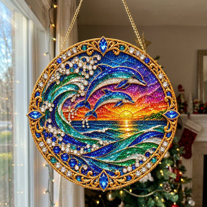 Dolphin Paradise Diamond Art Hanging Ornament Kit