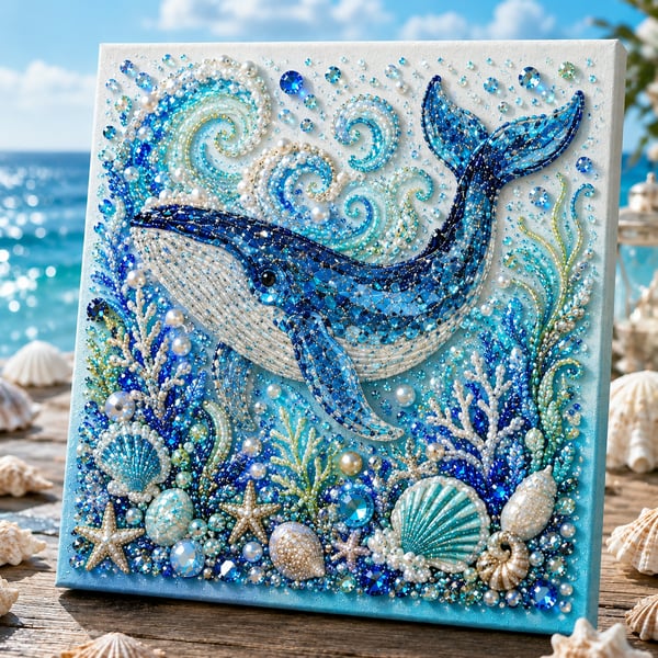 🔥 Last Day Big Sale - 🌊✨ Ocean Theme Pearl Art DIY Kit