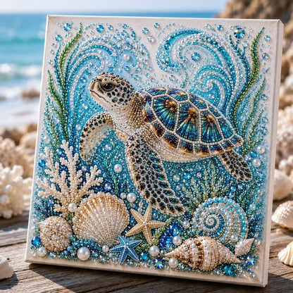 🔥 Last Day Big Sale - 🌊✨ Ocean Theme Pearl Art DIY Kit