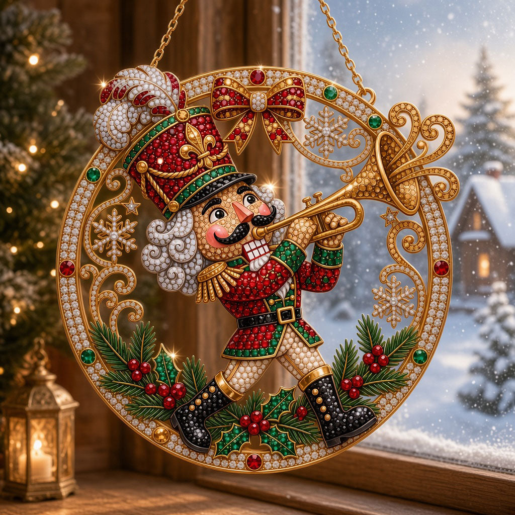 Christmas Nutcracker Soldier Diamond Art Hanging Ornament Kit