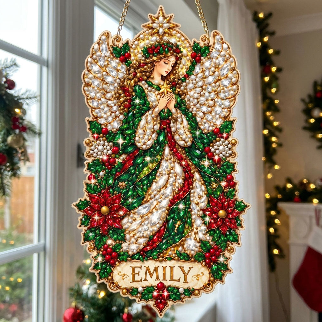 Personalized Guardian Angel Diamond Art Hanging Ornament Kit