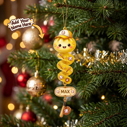 Personalized Sports Dumpling Spiral Ornaments WN2910005CL Christmas Ornament