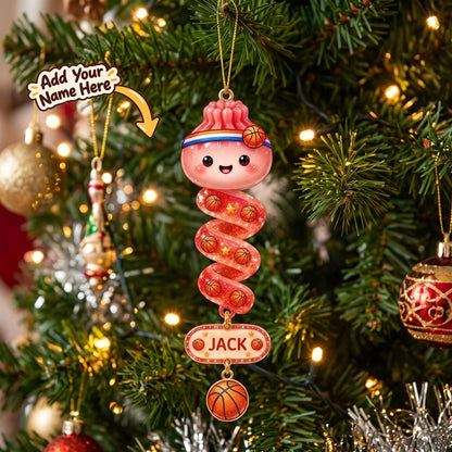 Personalized Sports Dumpling Spiral Ornaments WN2910005CL Christmas Ornament