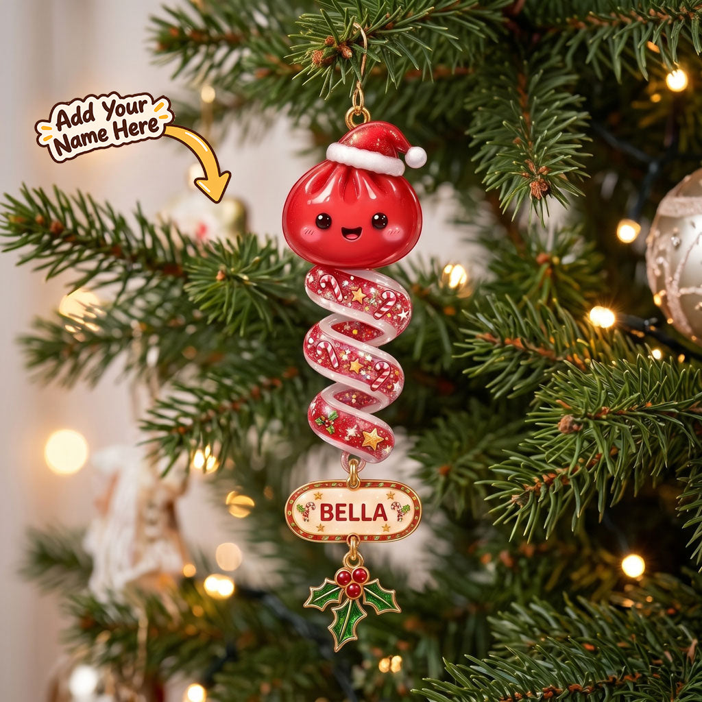 Personalized Christmas Dumpling Spiral WN2910001CL Christmas Ornament