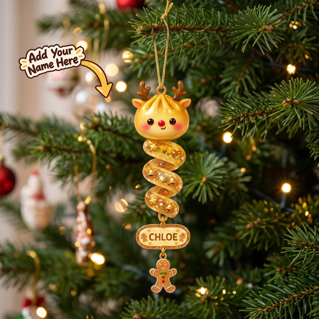 Personalized Christmas Dumpling Spiral WN2910001CL Christmas Ornament
