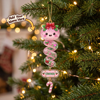 Personalized Christmas Dumpling Spiral WN2910001CL Christmas Ornament