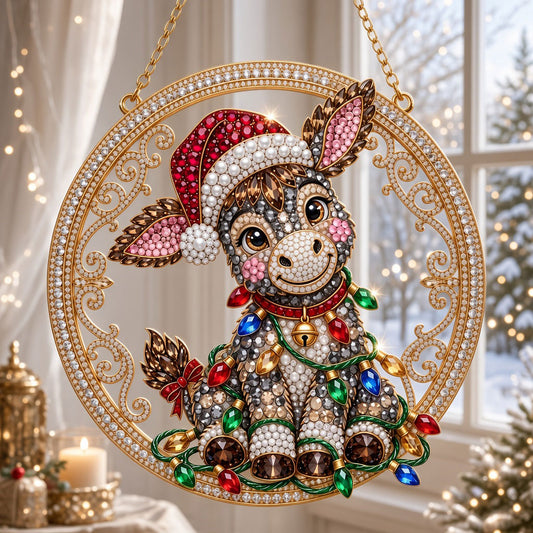 Christmas Donkey Diamond Art Hanging Ornament Kit