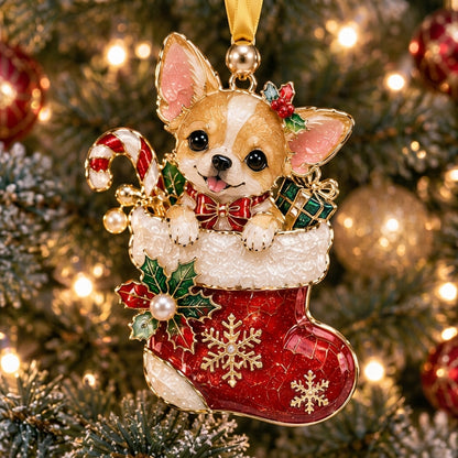 Christmas Chihuahua XR2110006CL Christmas Ornament