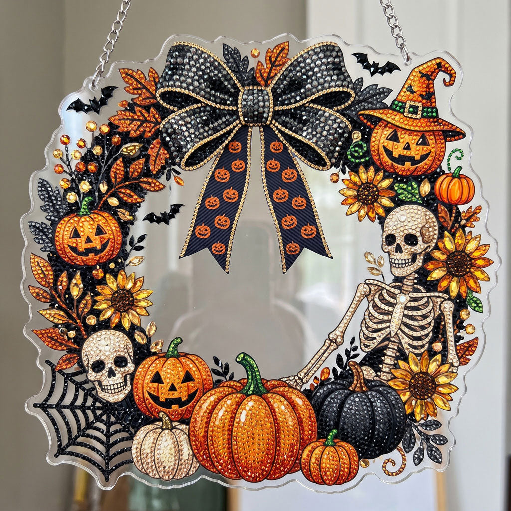 🔥HOT SALE 70% OFF - 🎃✨ Halloween Diamond Art Ornament Kit – Sparkling DIY Window Hanging Decor
