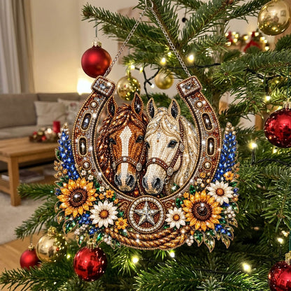 Western Horse Diamond Art Hanging Ornament Kit