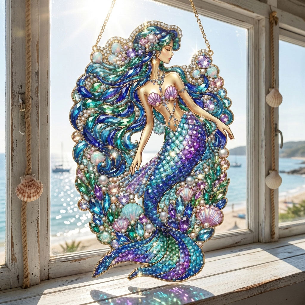 Mystic Mermaid Diamond Art Hanging Ornament Kit