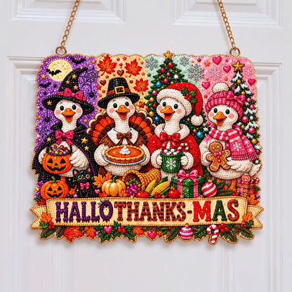 🔥 Limited Time 70% OFF - 🎁✨ Christmas Gem Craft Hanging Kit – Sparkling DIY Door Decor