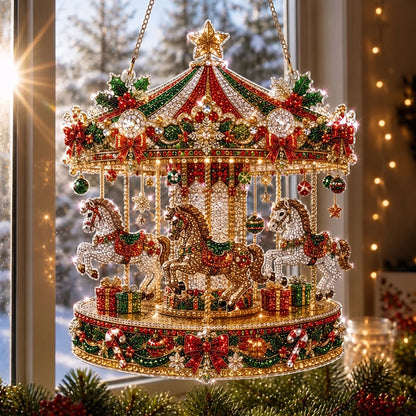 🔥Limited time 70% OFF - 🎅✨ Christmas Diamond Art Ornament Kit – Sparkling DIY Window Ornament