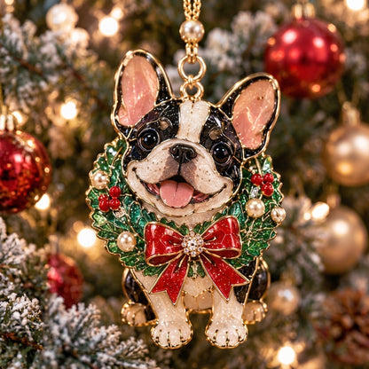 Christmas French Bulldog XR2110007CL Christmas Ornament