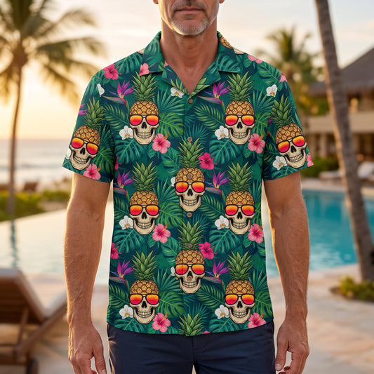 Tropical Skull Sunglasses XR0707003CL Hawaii Shirt
