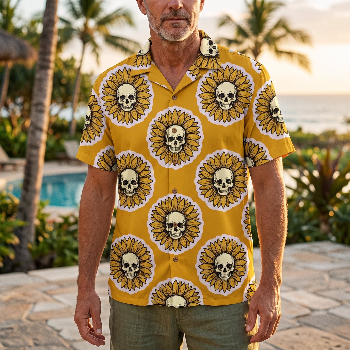 Tropical Skull XR1307001CL Hawaii Shirt