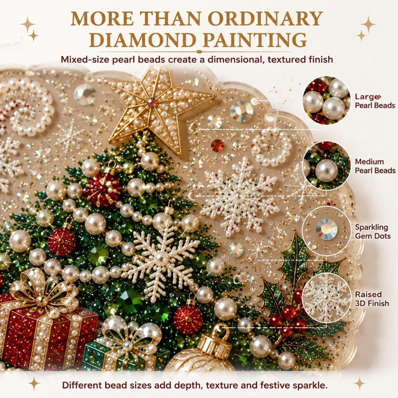 🎅✨Christmas Pearl Diamond Art Hanging Ornament Kit