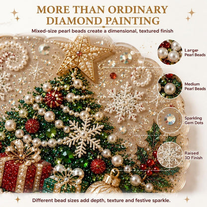 🎅✨Christmas Pearl Diamond Art Hanging Ornament Kit