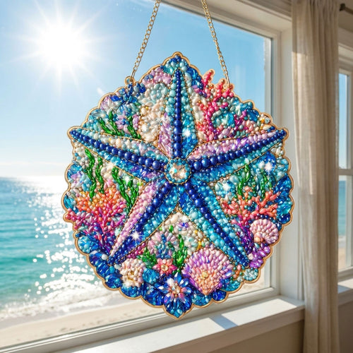 Starfish Coral Diamond Art Hanging Ornament Kit