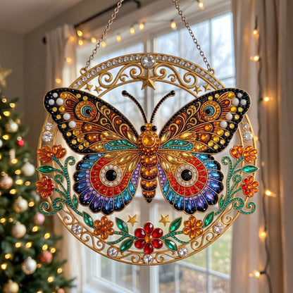 Colorful Butterfly Diamond Art Hanging Ornament Kit