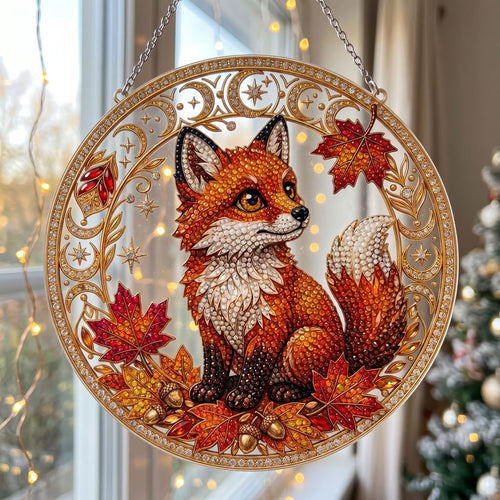 Autumn Fox Diamond Art Hanging Ornament Kit
