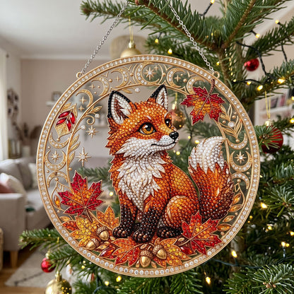Autumn Fox Diamond Art Hanging Ornament Kit