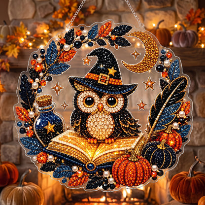 🎃✨ Halloween DIY Diamond Art Ornament Kit