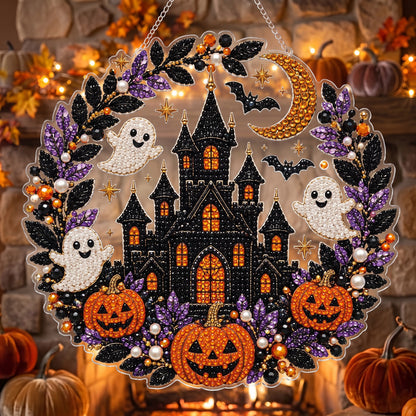 🎃✨ Halloween DIY Diamond Art Ornament Kit