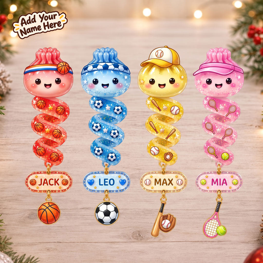 Personalized Sports Dumpling Spiral Ornaments WN2910005CL Christmas Ornament