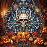 💀🕸️ Spider Skull Pumpkin