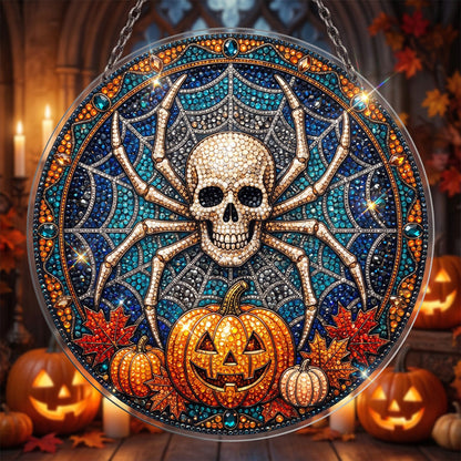 🔥HOT SALE 70% OFF - 🎃✨ Halloween Diamond Art Ornament Kit – Sparkling DIY Window Hanging Decor